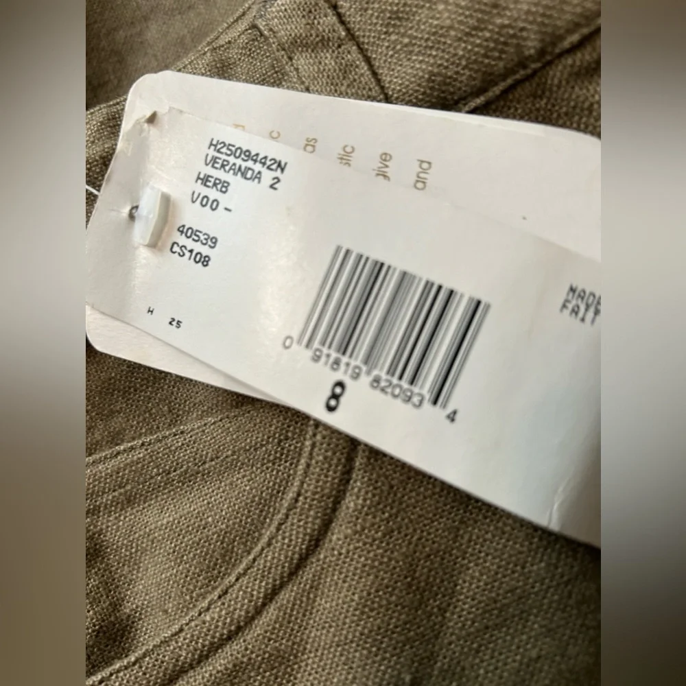 Jones New York NWT linen/cotton blend khaki pants size 8 - Picture 6 of 11